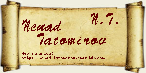 Nenad Tatomirov vizit kartica